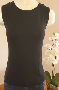 Finity. Black Sleevless Top SZ-M